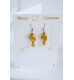 Adzo Jewellery card with Gold Murano glass earrings